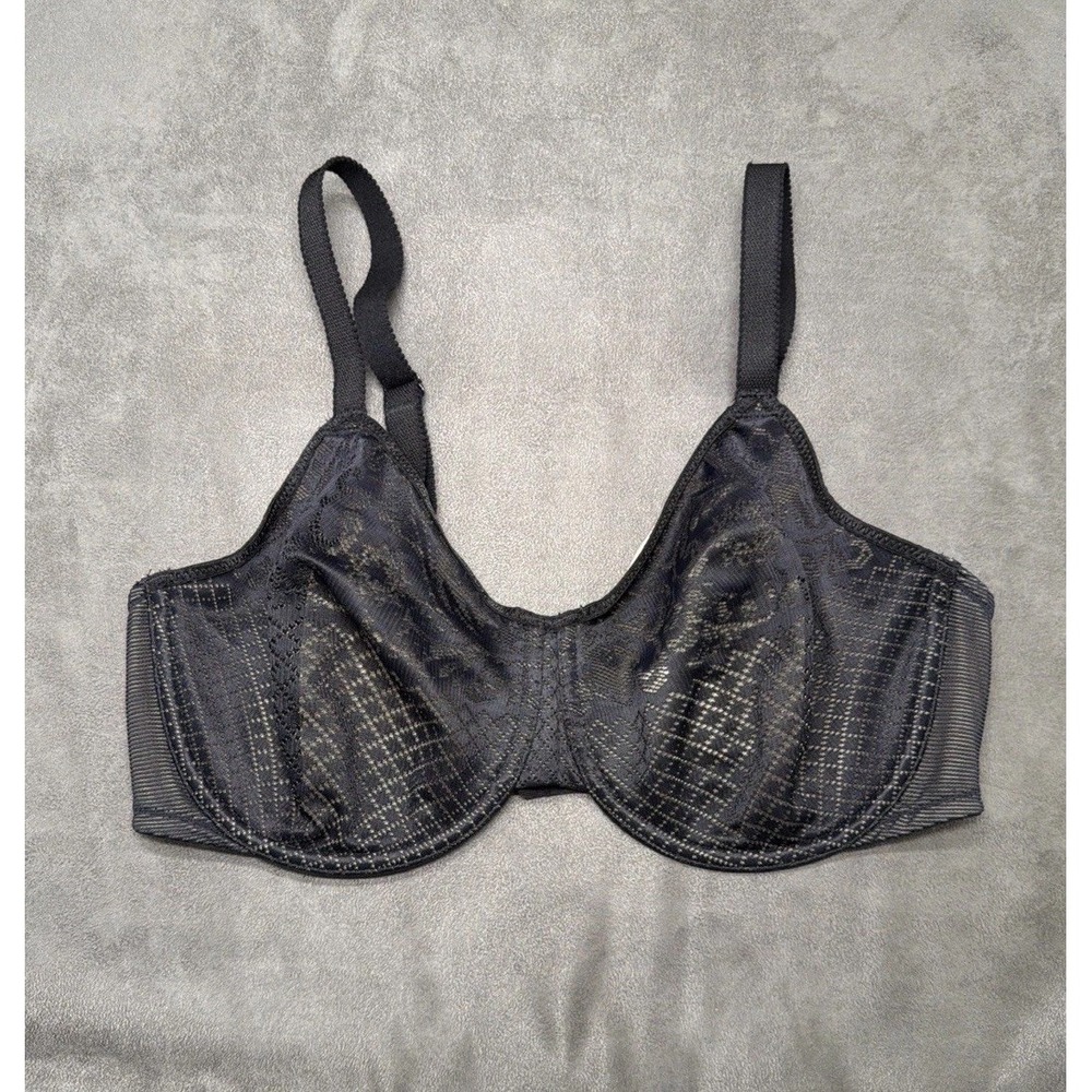 Wacoal 857210 Visual Effects Minimizer Bra Underwired Black Size 34DD